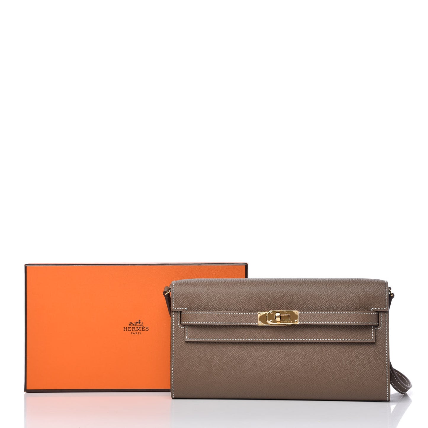 Epsom Kelly Wallet To Go Etoupe