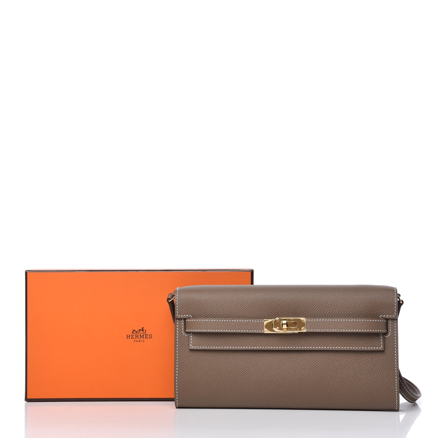 Hermes Epsom Kelly Wallet To Go Etoupe 10 of 10