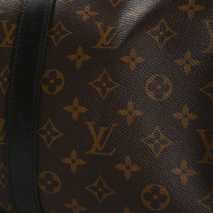 Louis Vuitton Monogram Macassar Keepall Bandouliere 45 10 of 12