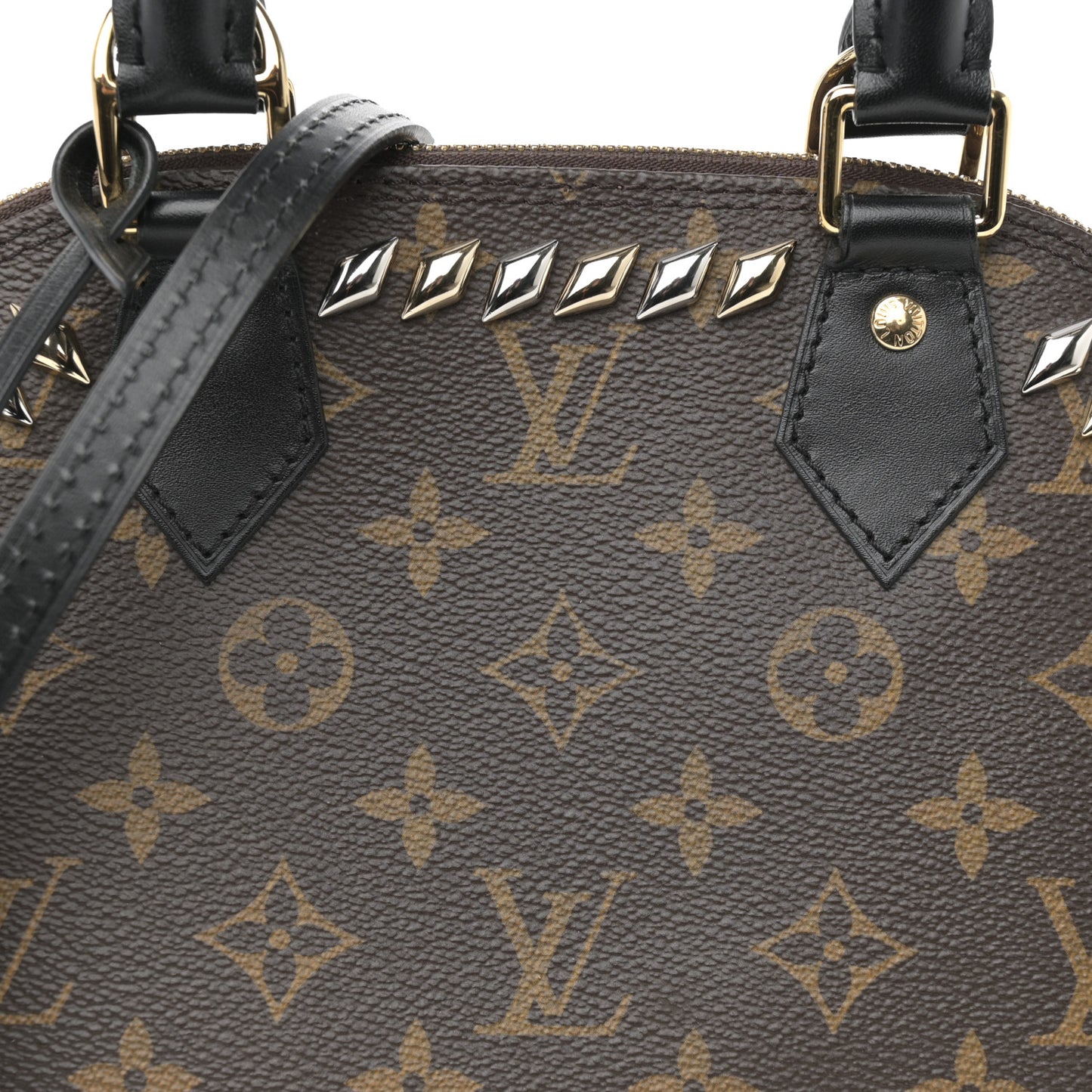 Monogram Macassar Studded Alma BB