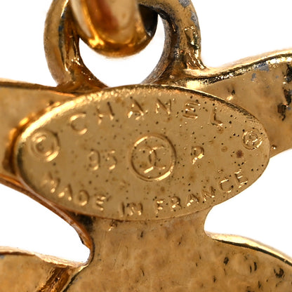 Chanel CC Heart Chain Pendant Necklace Gold 5 of 5