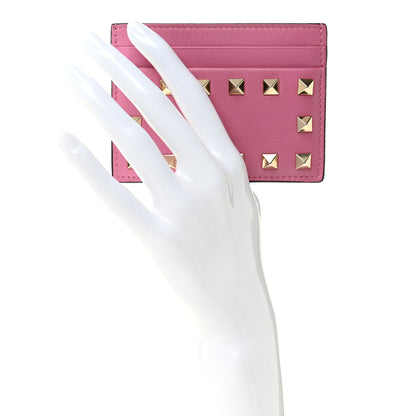 Valentino Garavani Vitello Rockstud Card Holder Ninphea 2 of 6