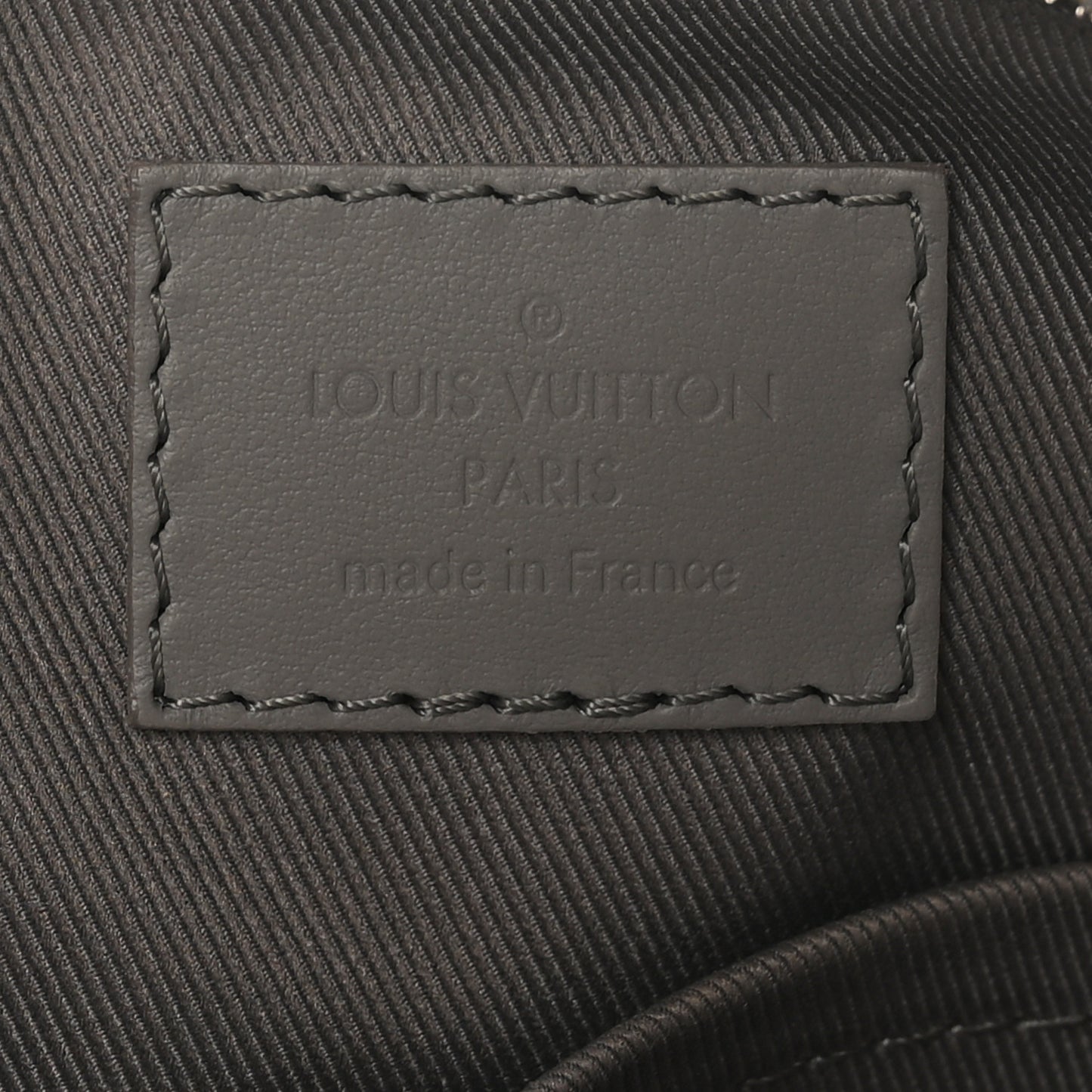 Grained Calfskin Aerogram City Keepall Gris