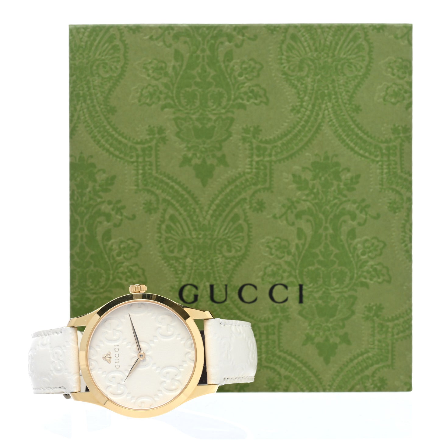 Stainless Steel Calfskin 38mm G-Timeless Quartz Watch White