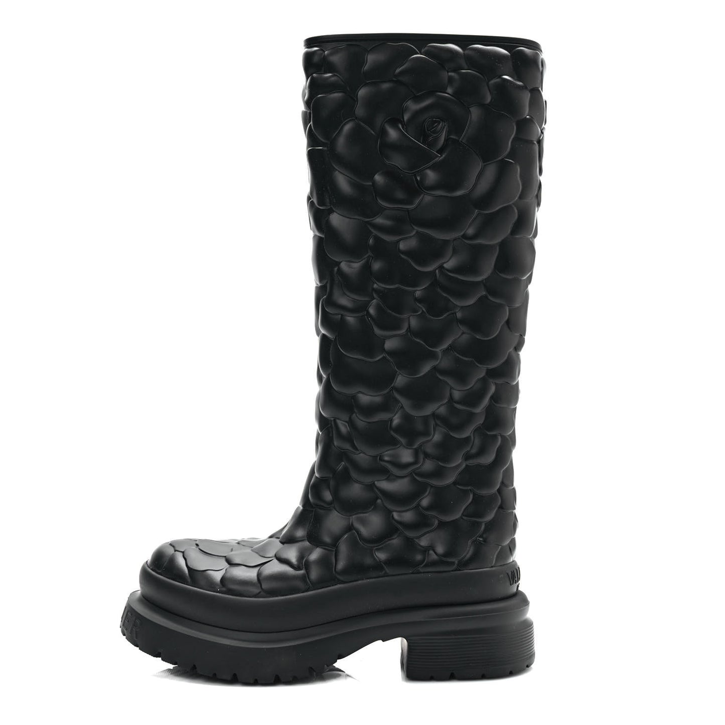 Rubber Atelier 03 Rose Edition 30/50mm Tall Rainboots 38 Black