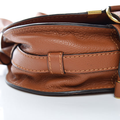 Chloe Calfskin Mini Marcie Round Crossbody Bag Tan 9 of 10