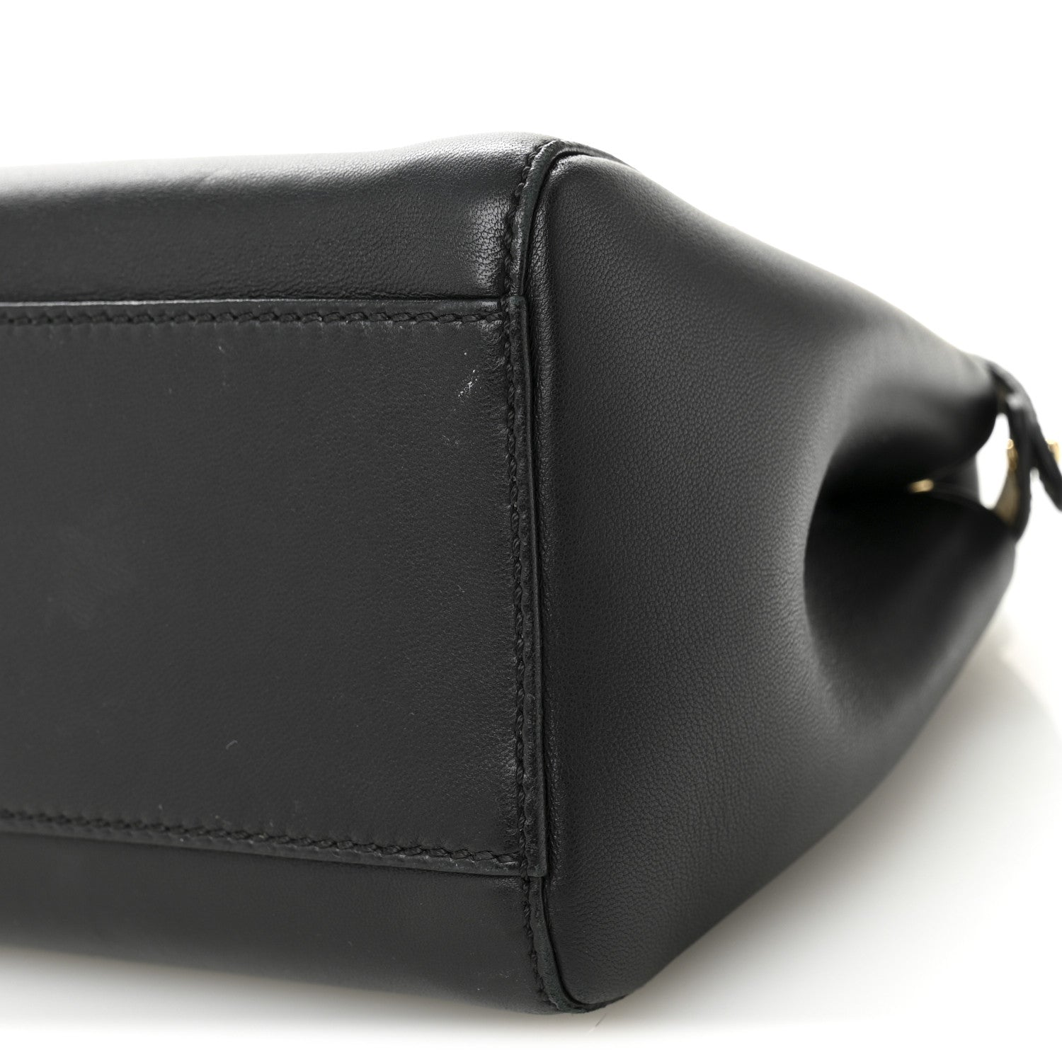 Fendi Nappa Mini Peekaboo Iconic Satchel Black 10 of 11