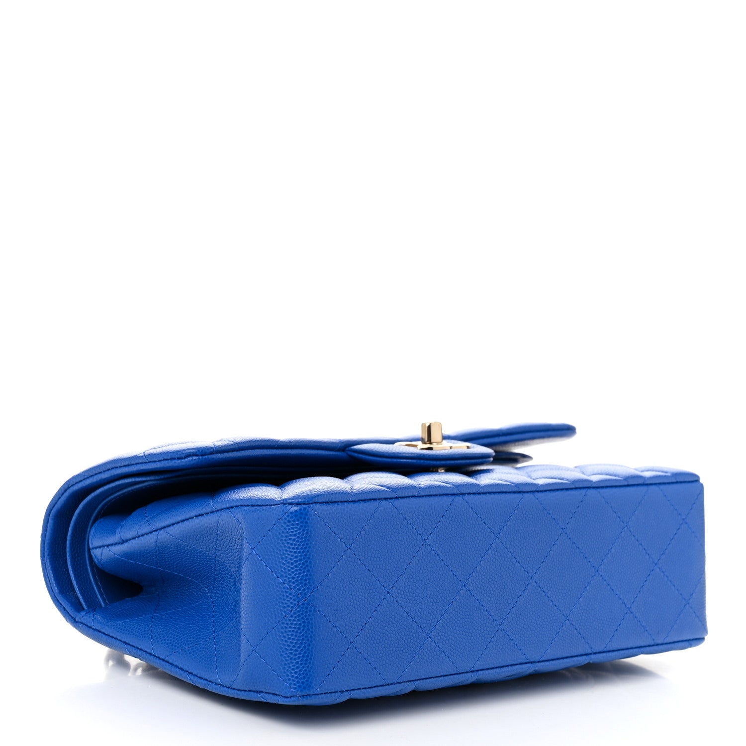 Chanel Caviar Quilted Small Double Flap Blue 4 of 11