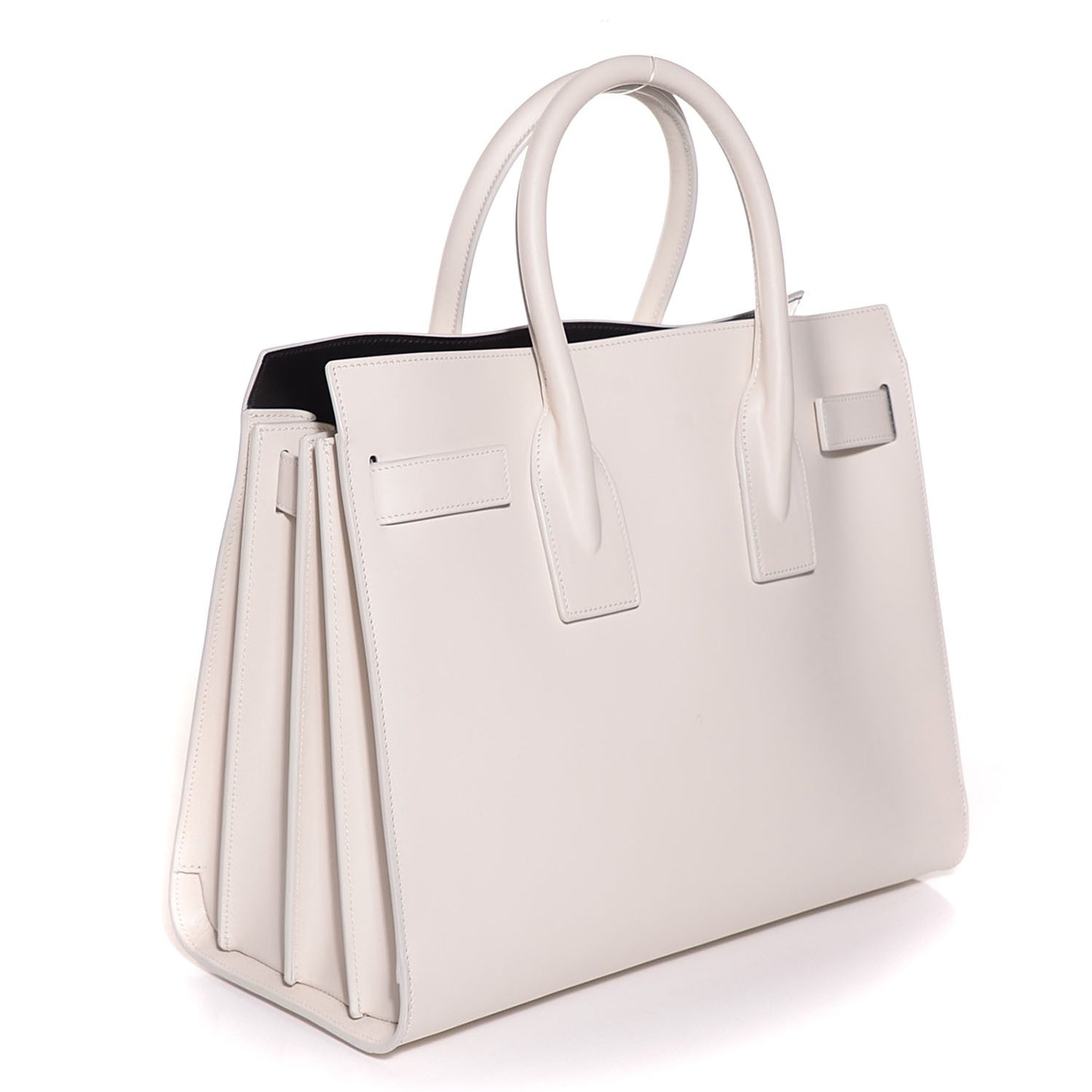 Calfskin Small Sac De Jour White