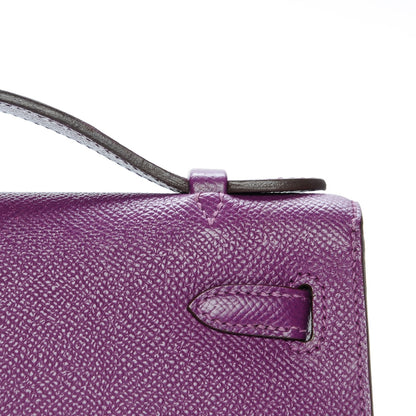 Hermes Epsom Kelly Pochette Clutch Anemone 9 of 20