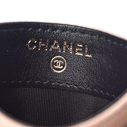 Chanel Caviar Quilted Filigree Card Holder Beige Black 6 of 9
