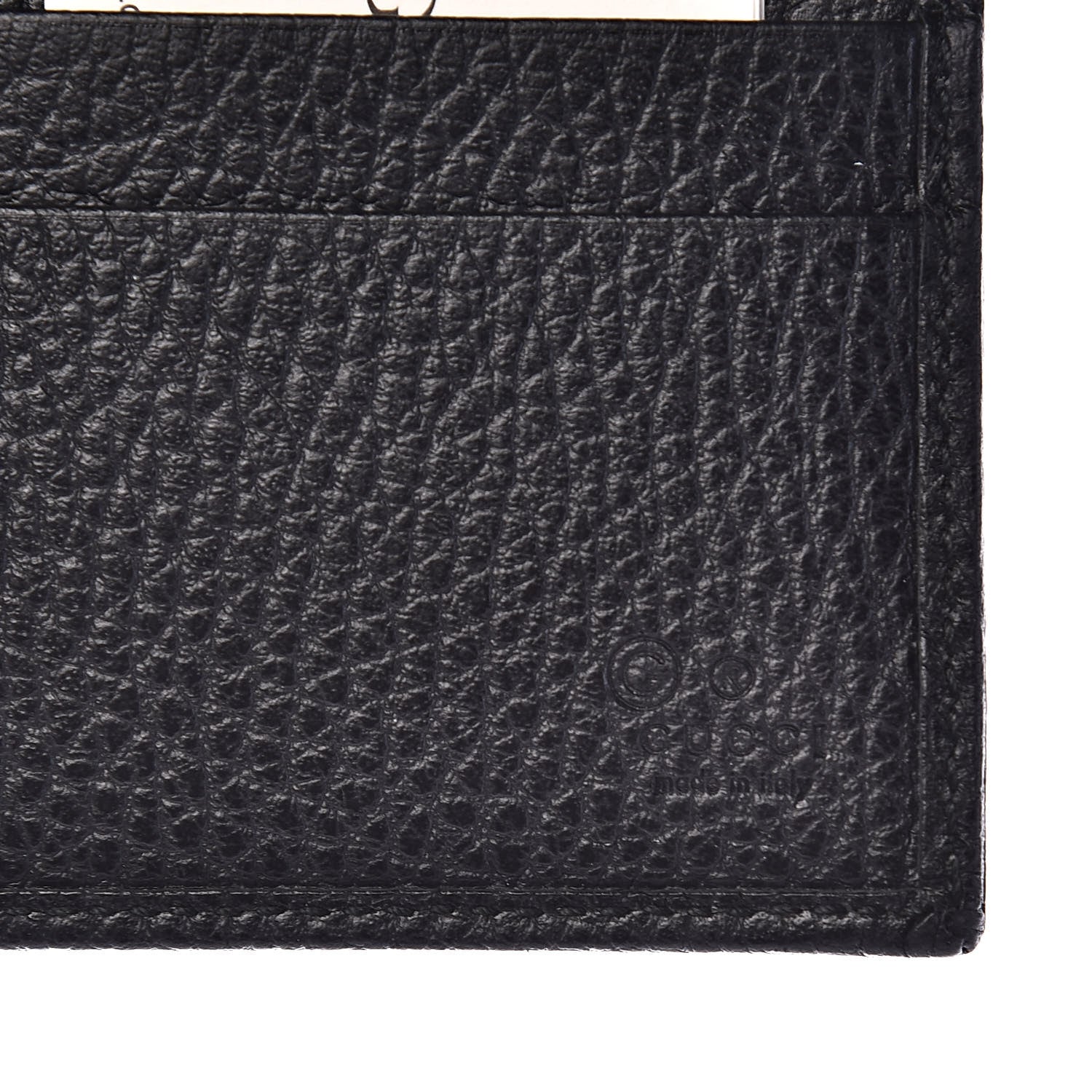 Gucci Nylon Monogram Bi-Fold Wallet Black 6 of 7