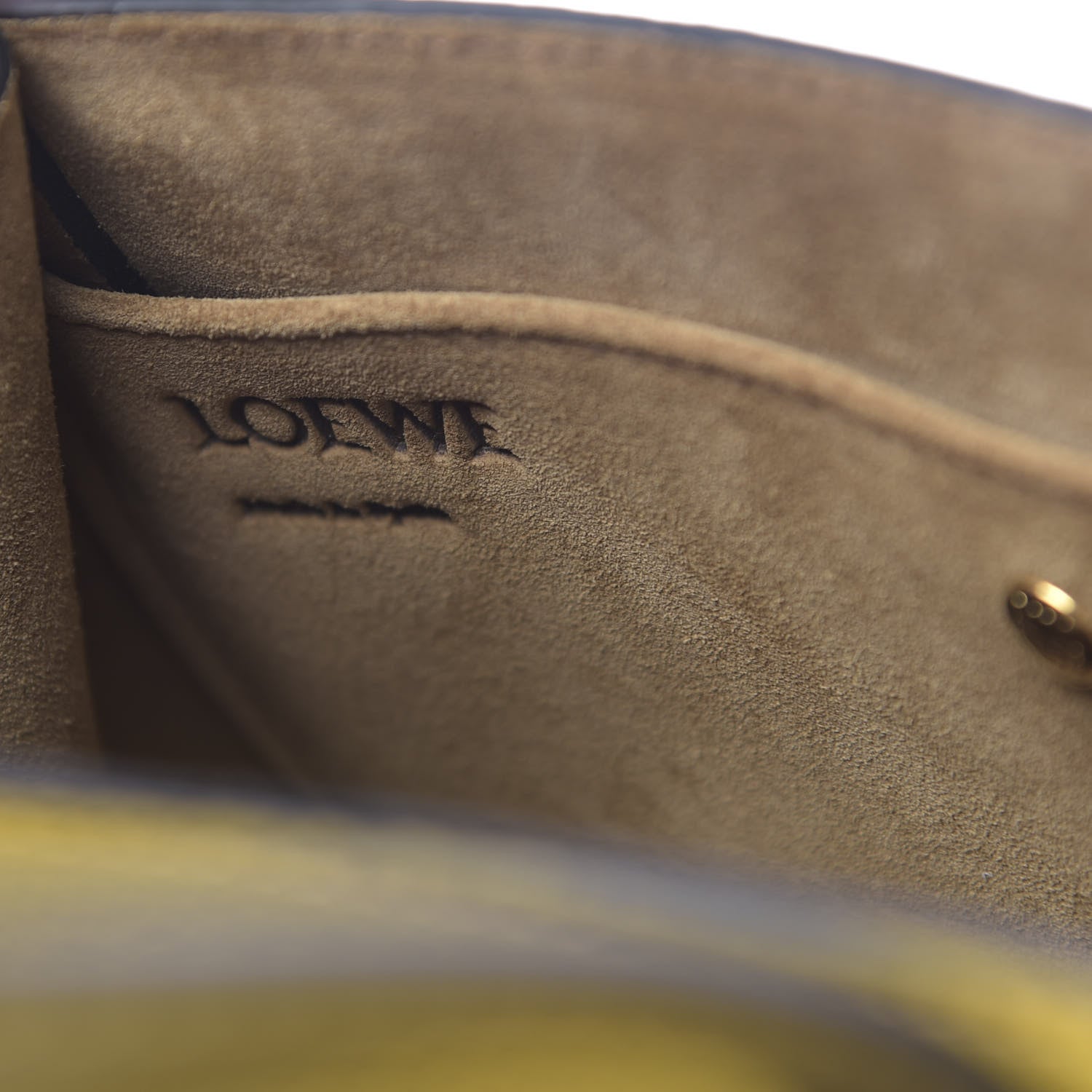 Loewe Calfskin Mini Gate Tote Ochre 6 of 11