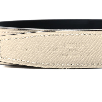 Hermes Swift Epsom 24mm Belt Strap 90 36 Black Craie 5 of 5