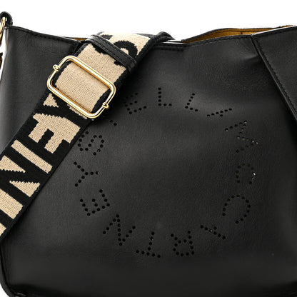 Stella McCartney Eco Alter Nappa Perforated Logo Mini Crossbody Black 7 of 12