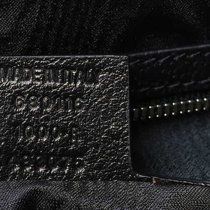 Gucci X BALENCIAGA Supreme Monogram Calfskin Web Medium Jackie 1961 Hobo Black 7 of 11