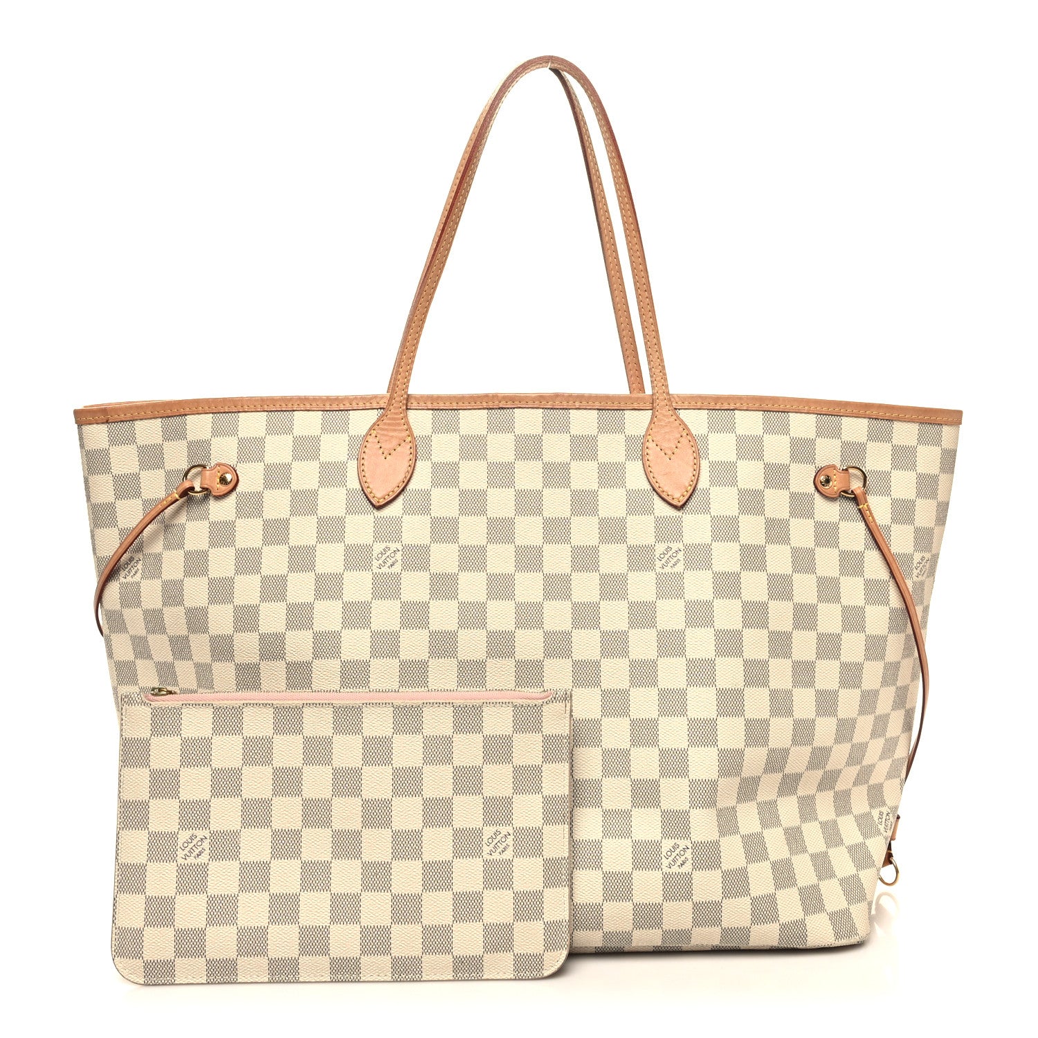 Louis Vuitton Damier Azur Neo Neverfull GM Rose Ballerine 3 of 17