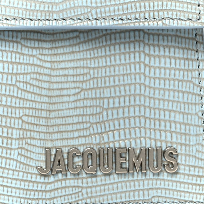 Jacquemus Calfskin Lizard Embossed Le Grand Bambino Light Blue 8 of 10
