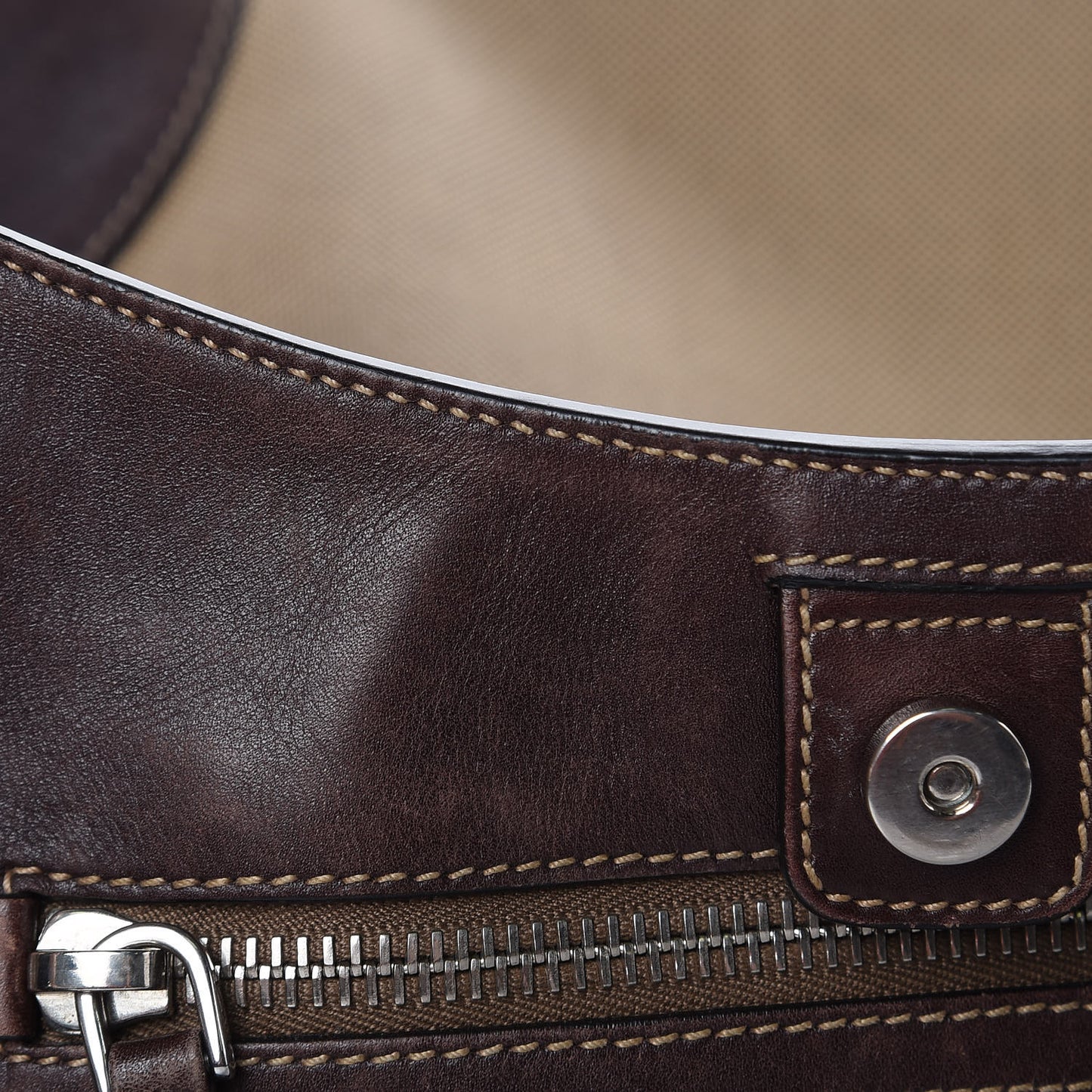 Jacquard Logo Hobo Brown