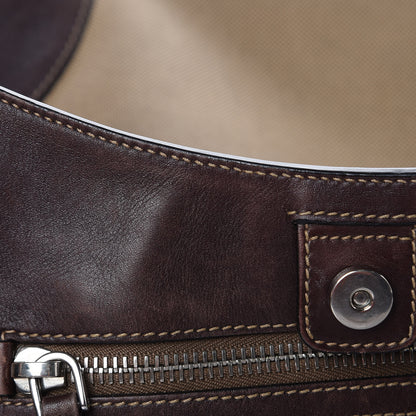 Prada Jacquard Logo Hobo Brown 14 of 18