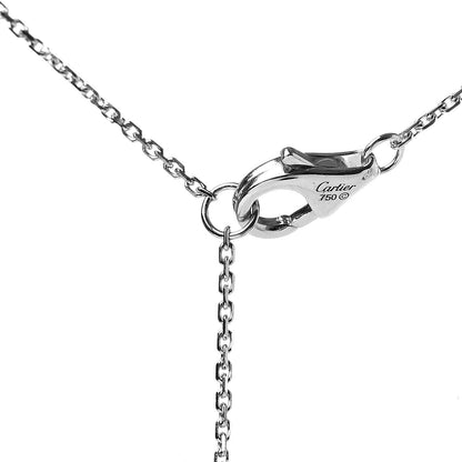 Cartier 18K White Gold Diamond Symbols Cross Pendant Necklace 4 of 4