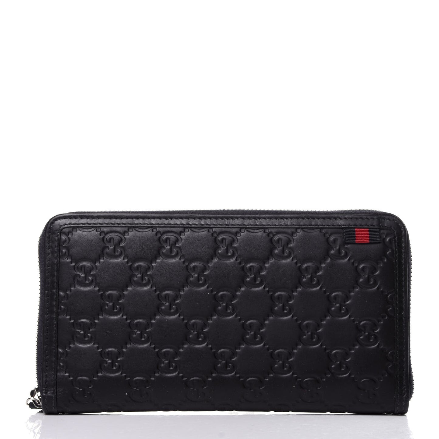 Guccissima Signature Web Zip Around Organizer Wallet Navy