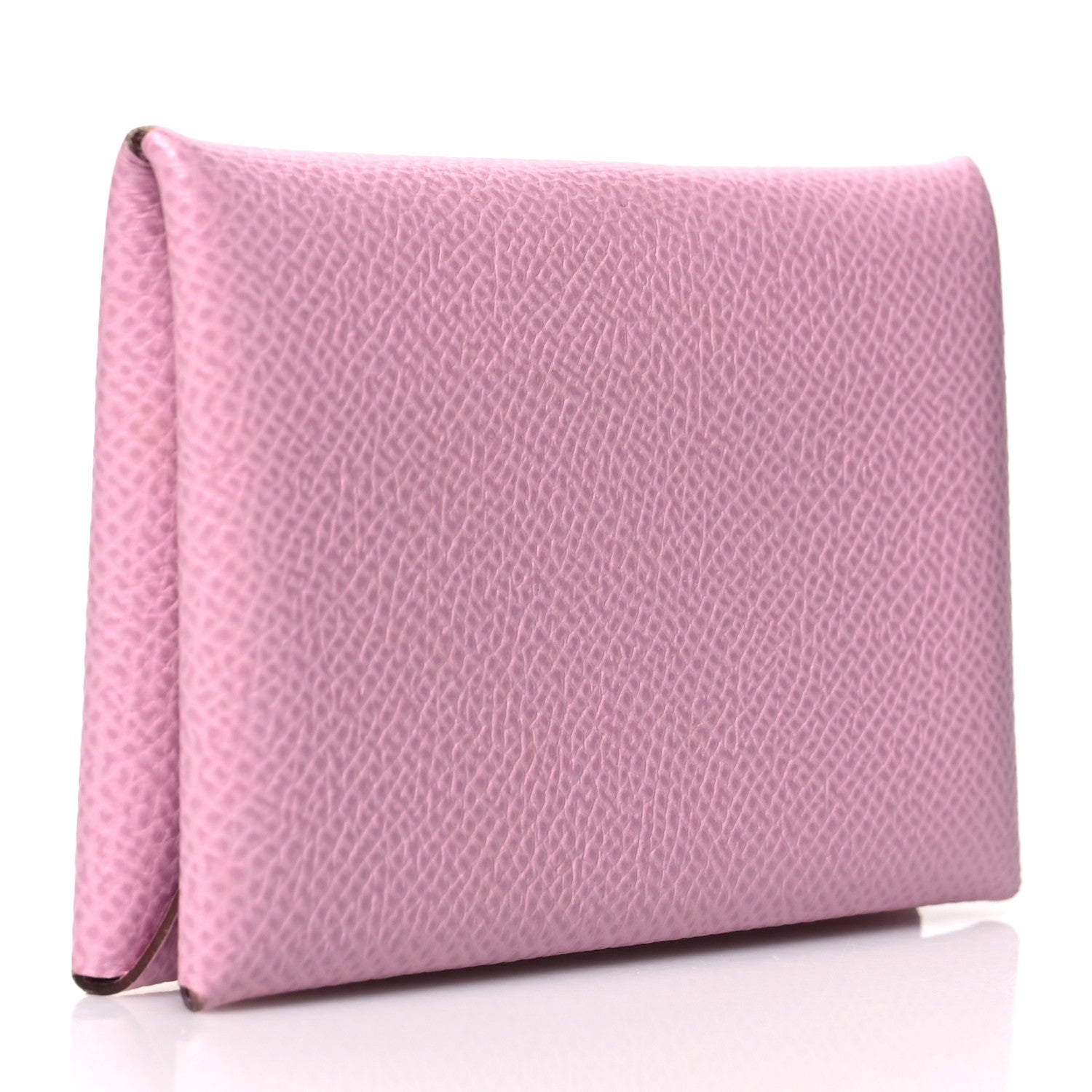Hermes Epsom Calvi Card Case Mauve Sylvestre 3 of 13