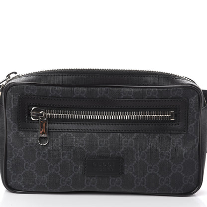 Gucci Soft GG Supreme Monogram Web Belt Bag Black Grey 6 of 8