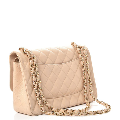 Chanel Caviar Quilted Jumbo Double Flap Beige Clair 4 of 18