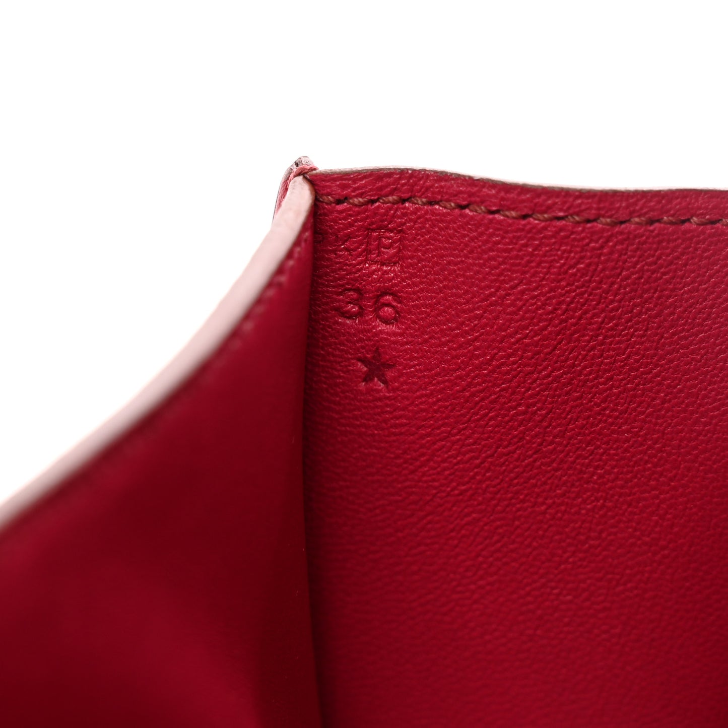 Tadelakt Egee Clutch Rouge Vif