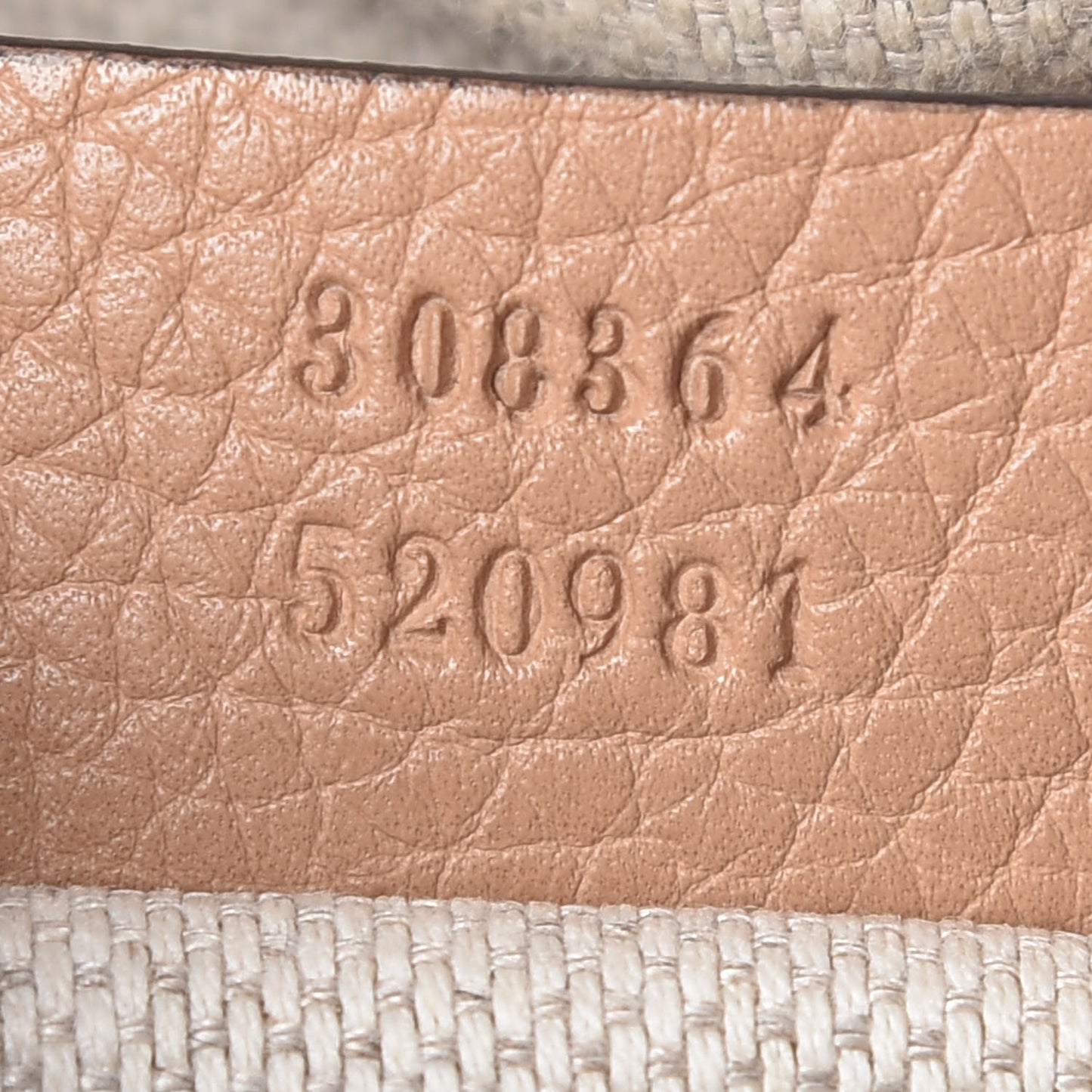 Pebbled Calfskin Small Soho Disco Bag Rose Beige