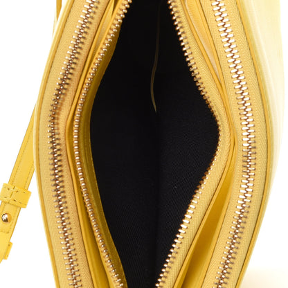 Celine Lambskin Small Trio Crossbody Bag Citron 4 of 4