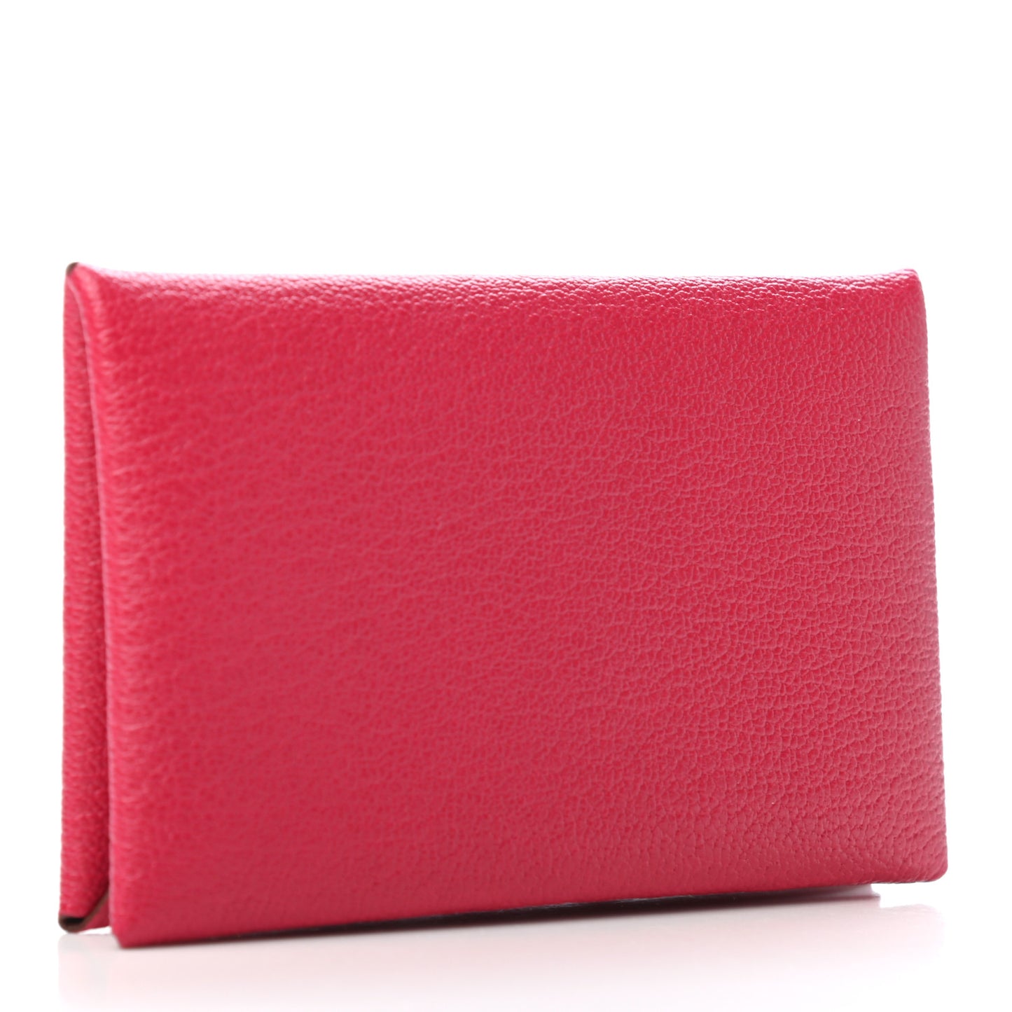 Chevre Mysore Verso Calvi Card Case Framboise Rouge H