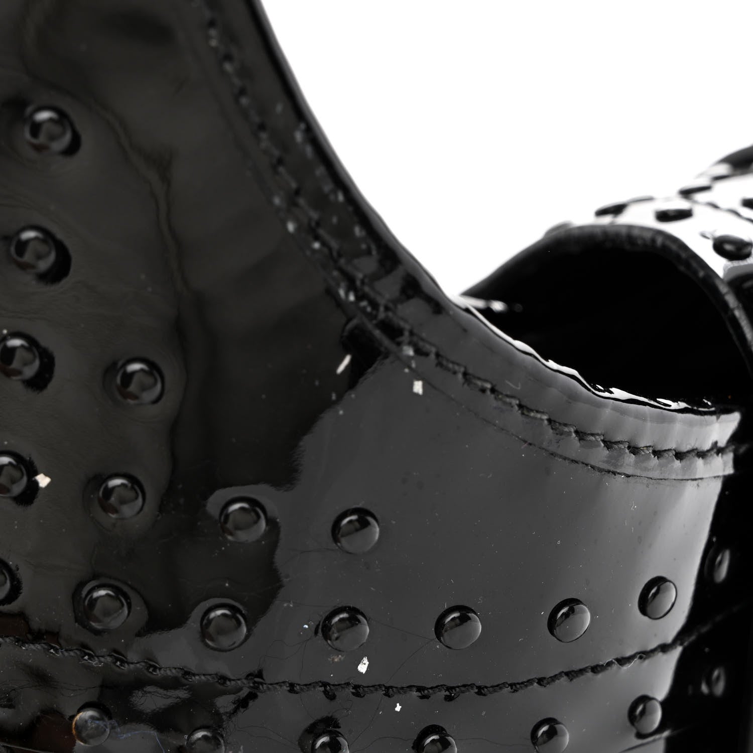 Burberry Patent Quilted Studded Brooke Hobo Black 18 of 20