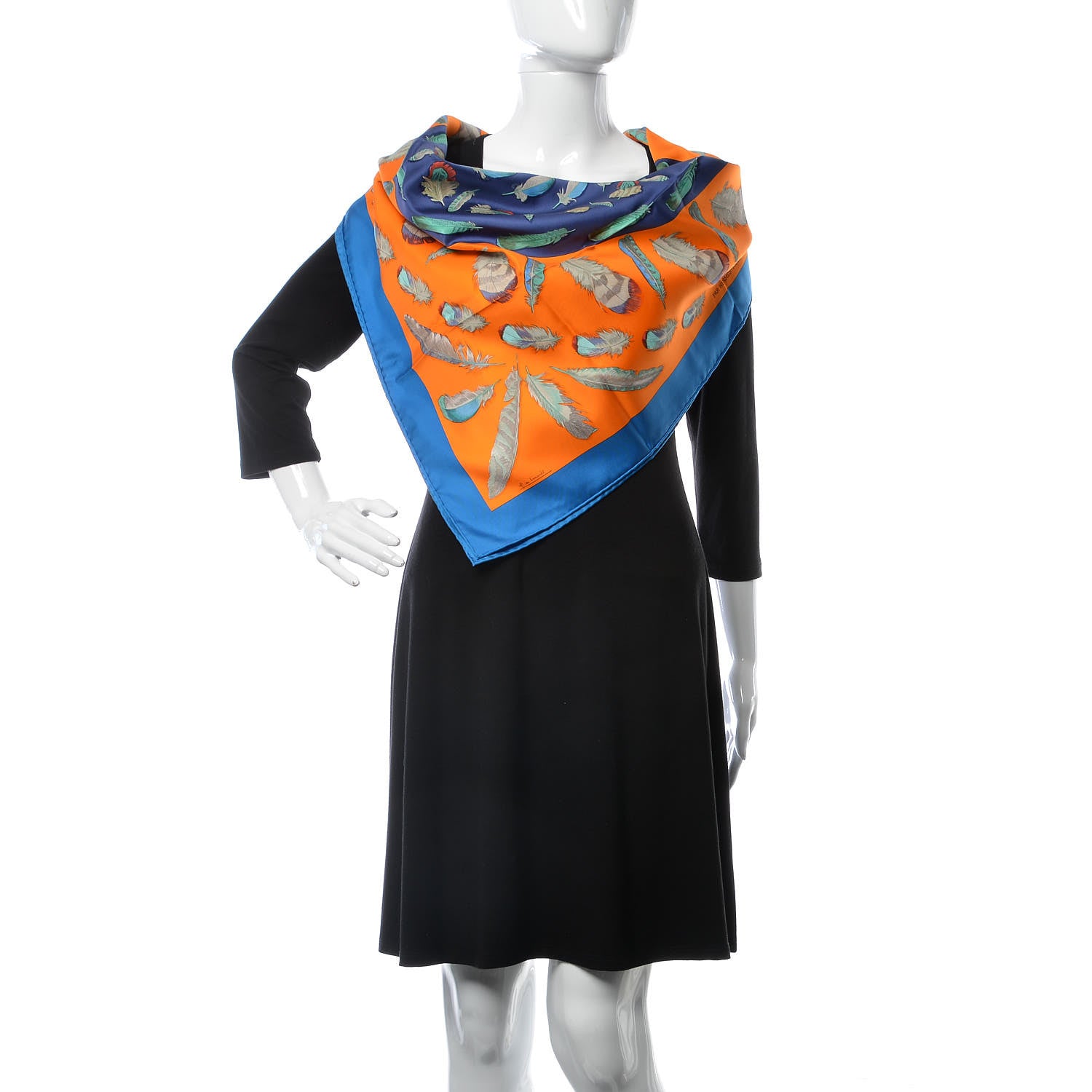 Hermes Silk Plumes II Scarf 90 2 of 6