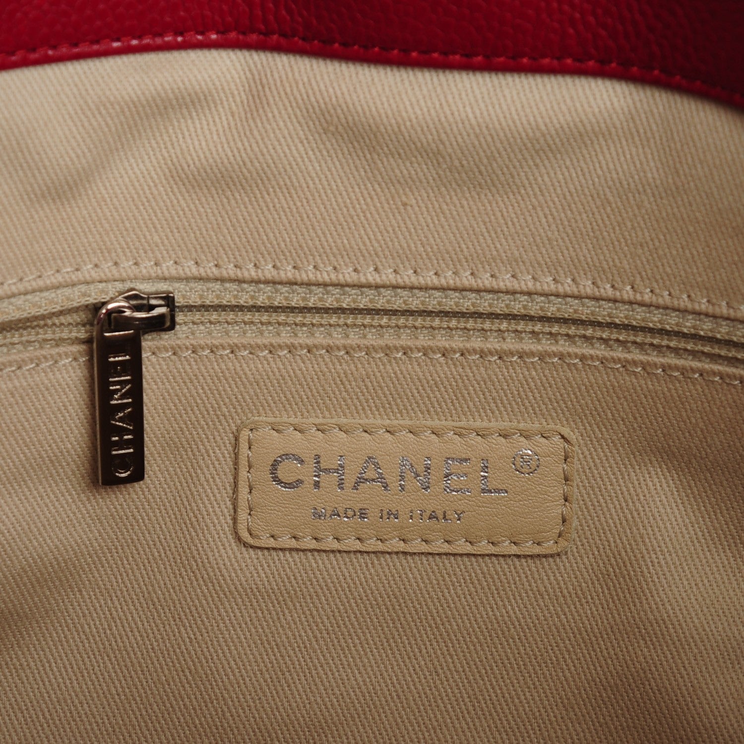 Chanel Caviar Quilted Timeless CC Soft Tote Red 6 of 8