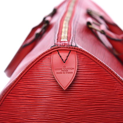 Louis Vuitton Epi Keepall 45 Castillan Red 6 of 18