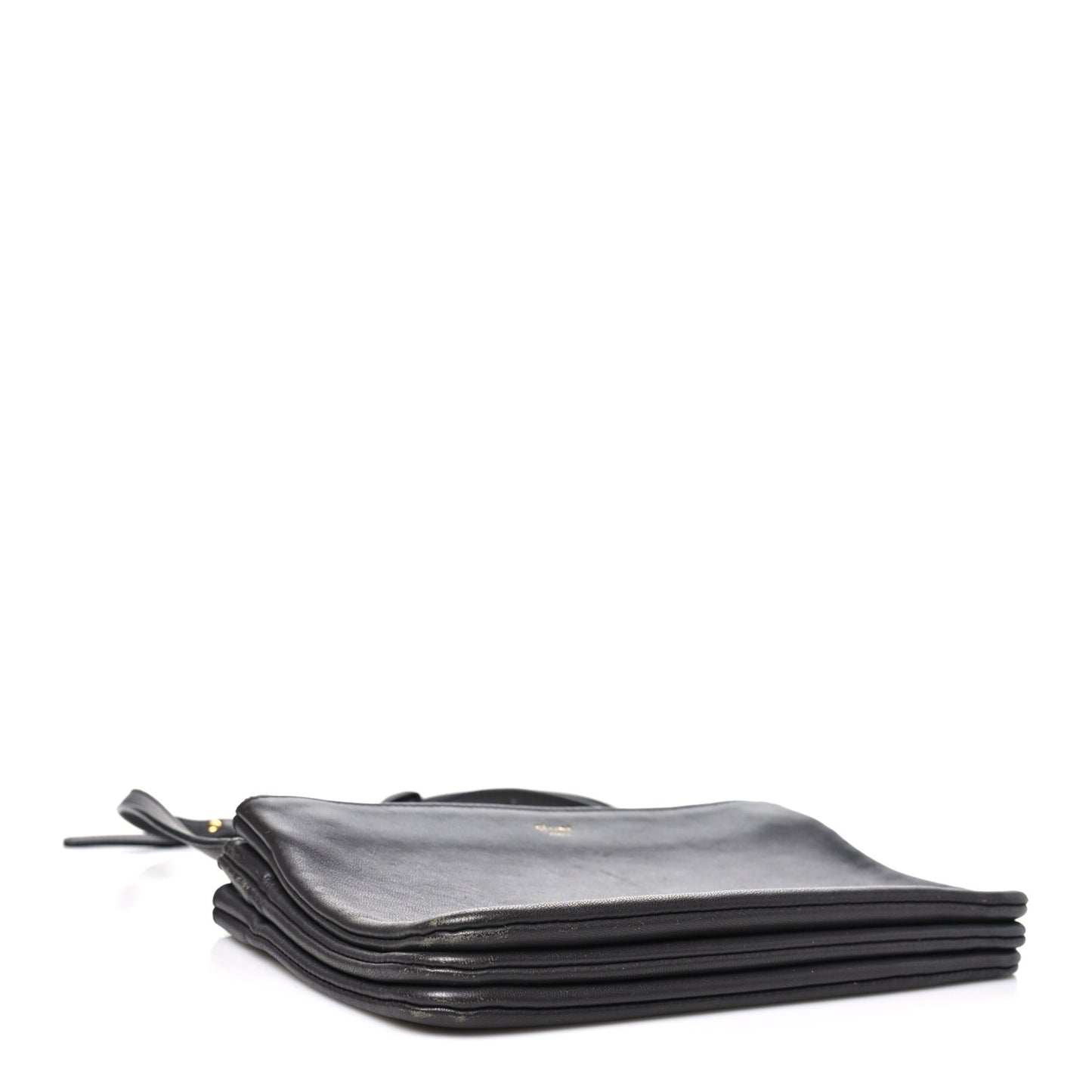 Lambskin Small Trio Crossbody Bag Medium Grey