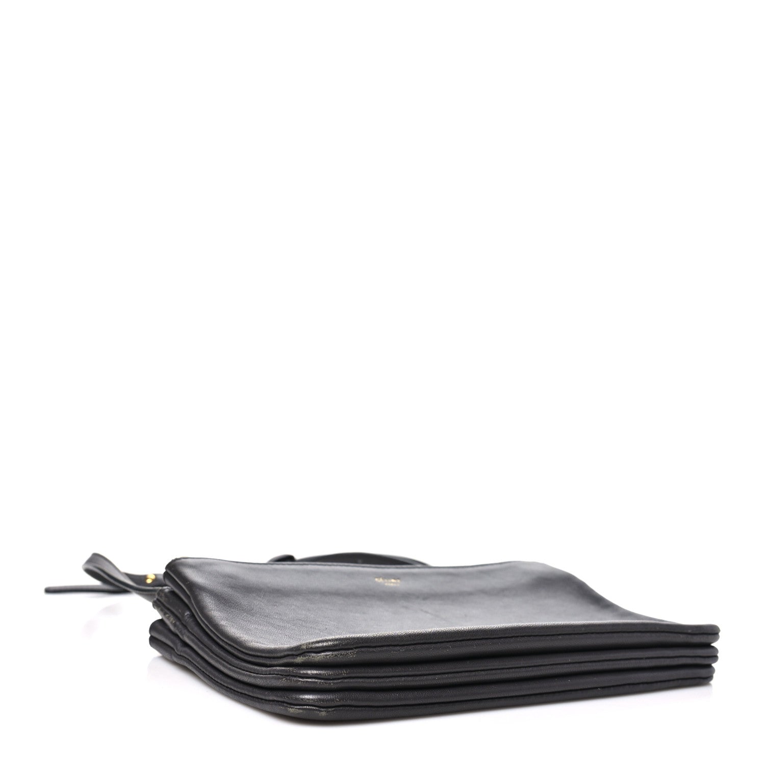 Celine Lambskin Small Trio Crossbody Bag Medium Grey 4 of 12