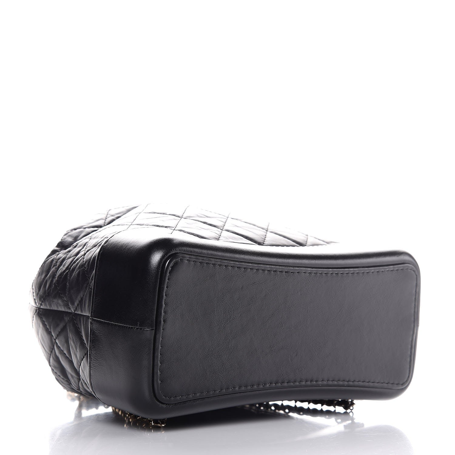 Chanel Aged Calfskin Quilted Gabrielle Backpack Black 4 of 8