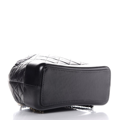Chanel Aged Calfskin Quilted Gabrielle Backpack Black 4 of 8