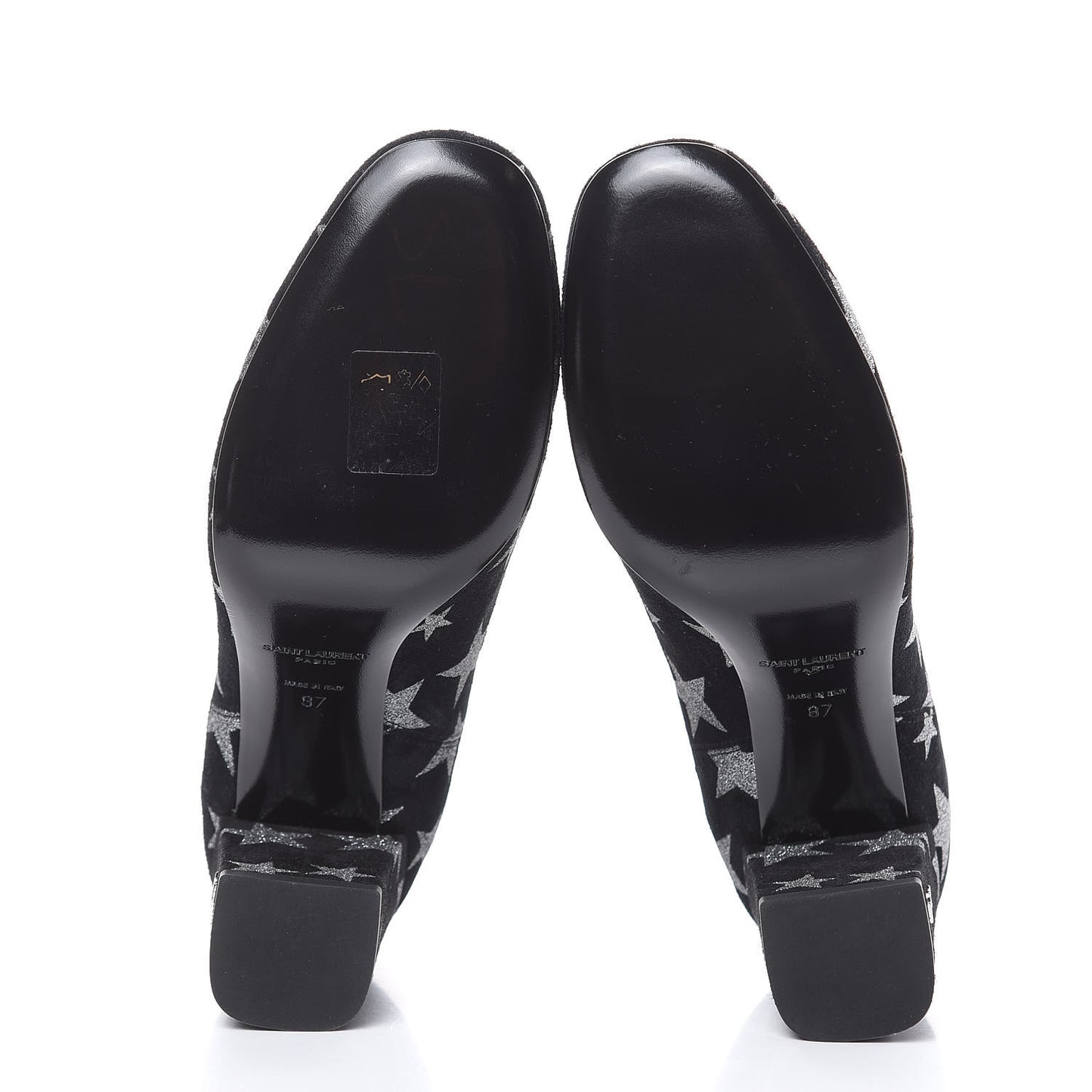 Suede Glitter Stars Babies 90 Ankle Boots 37 Black Argent