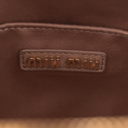Miu Miu Nappa Matelasse Wander Large Hobo Cammeo 6 of 13
