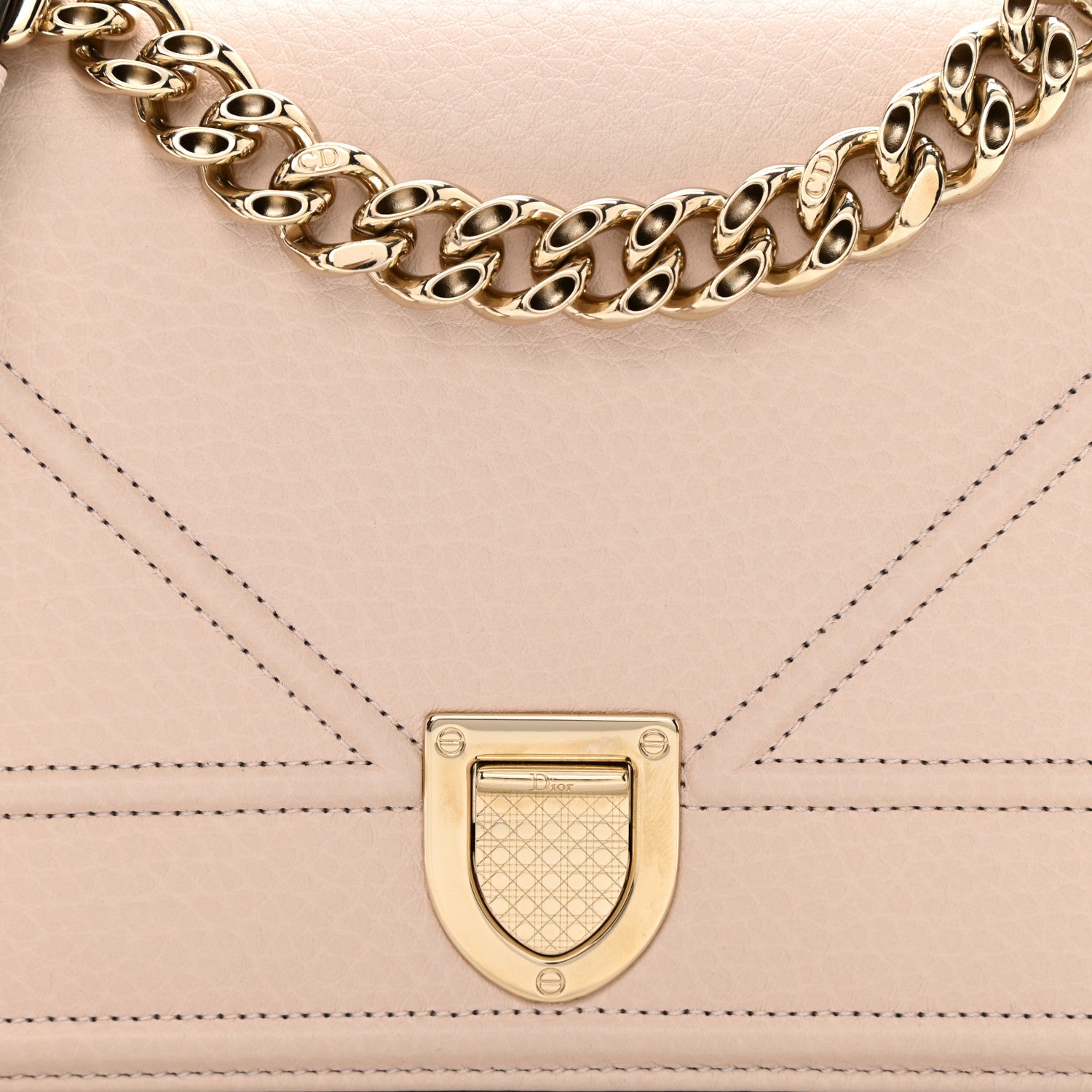 Christian Dior Grained Calfskin Small Diorama Flap Bag Rose Poudre 8 of 8