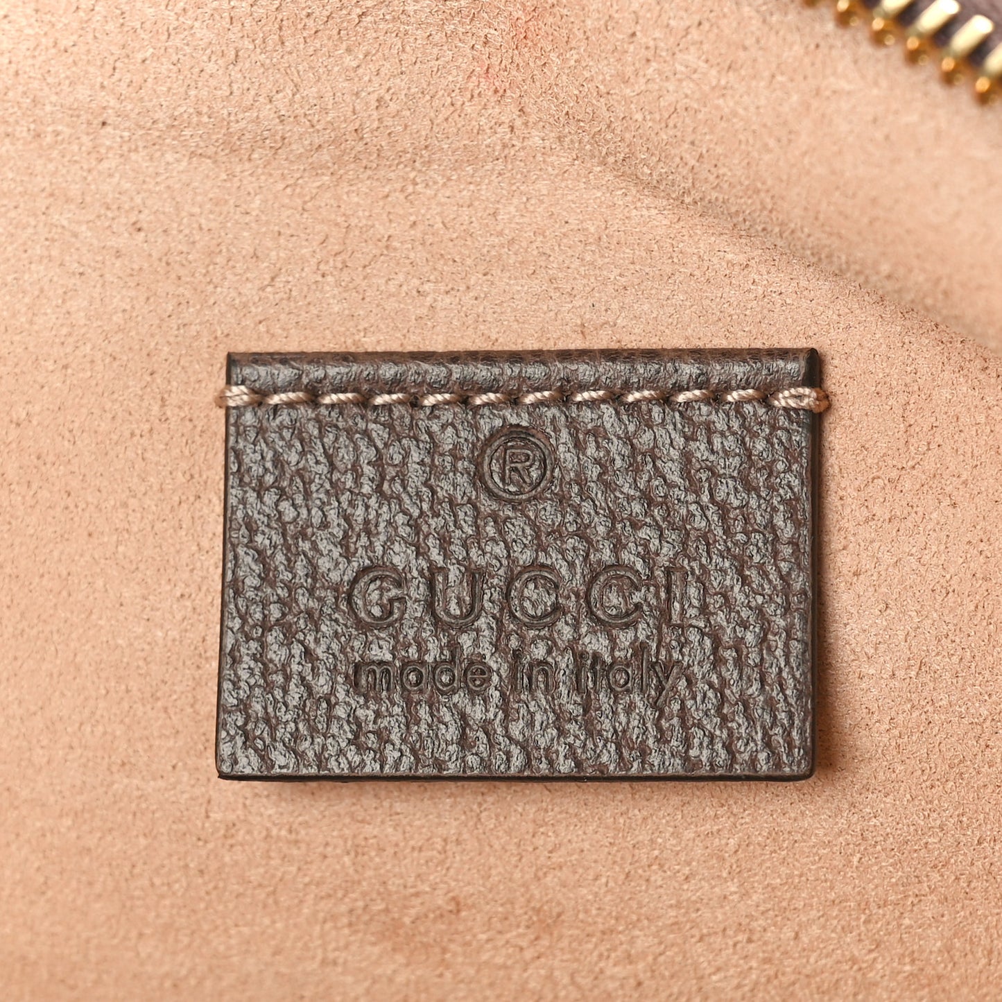 GG Supreme Monogram Large Ophidia Pouch Clutch Brown