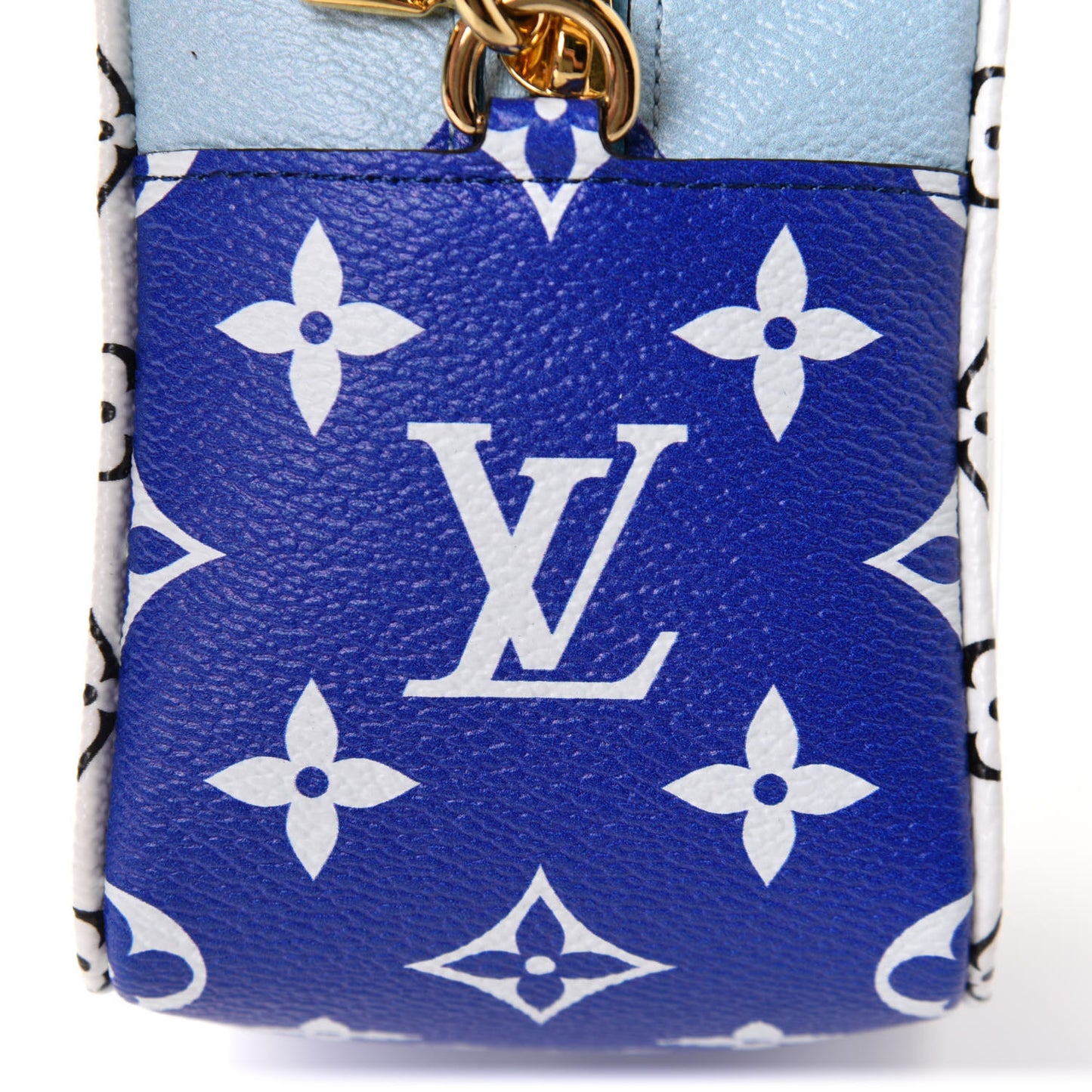 Monogram Giant Hamptons Beach Pouch Blue