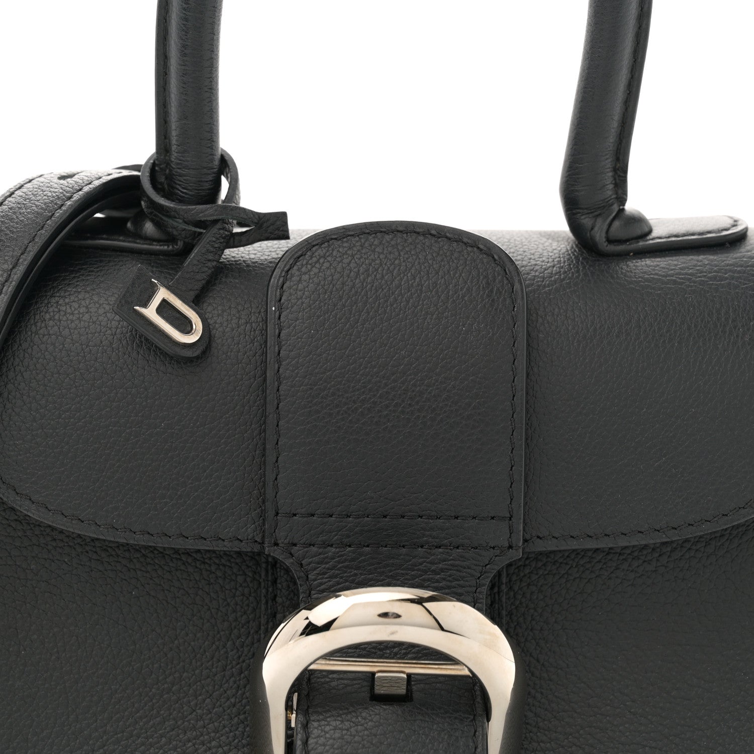 Delvaux Grained Calfskin Mini Brillant Satchel Black 10 of 16