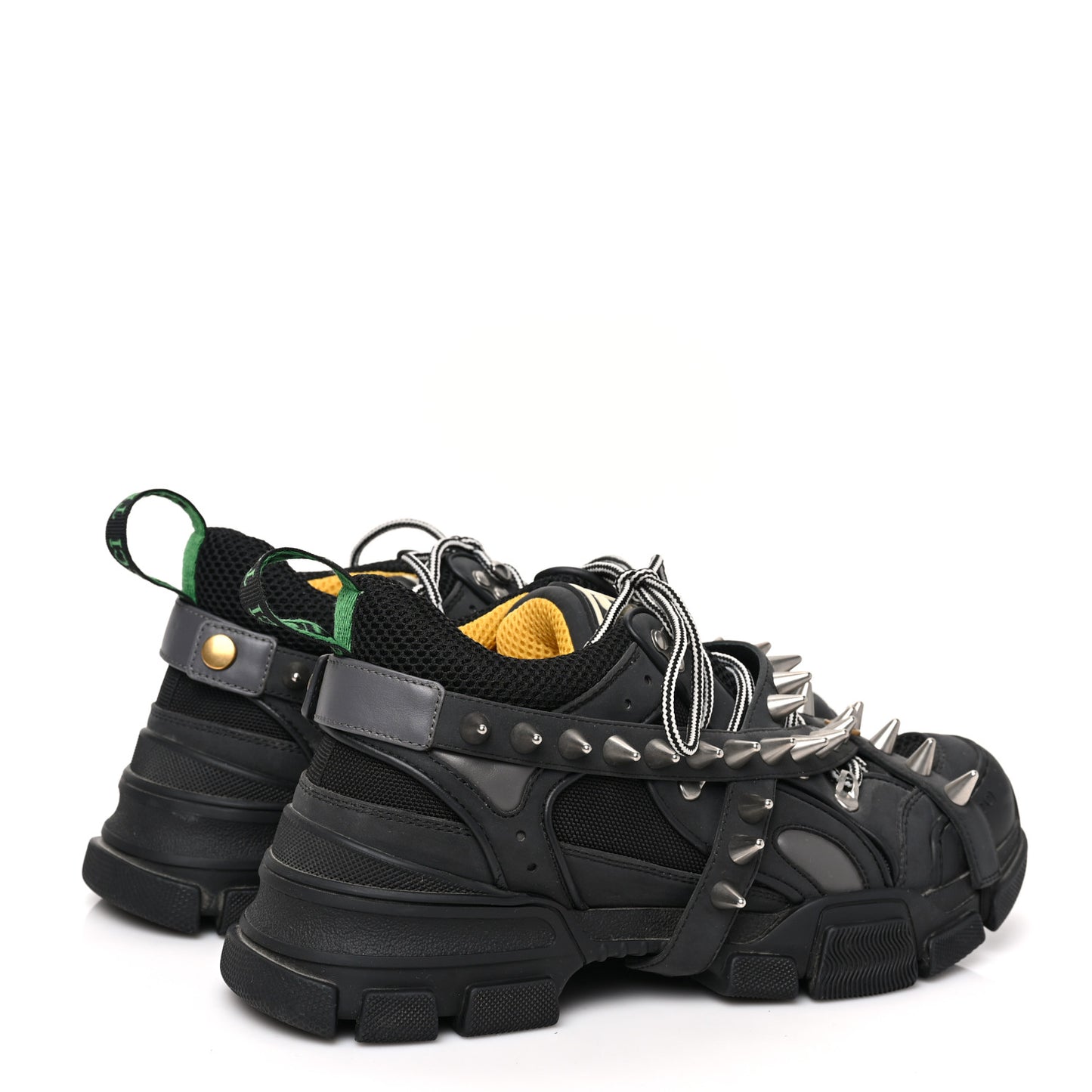 X SEGA Reflective Fabric Technical Canvas Removable Studs Mens Flashtrek Sneakers 8.5 Black