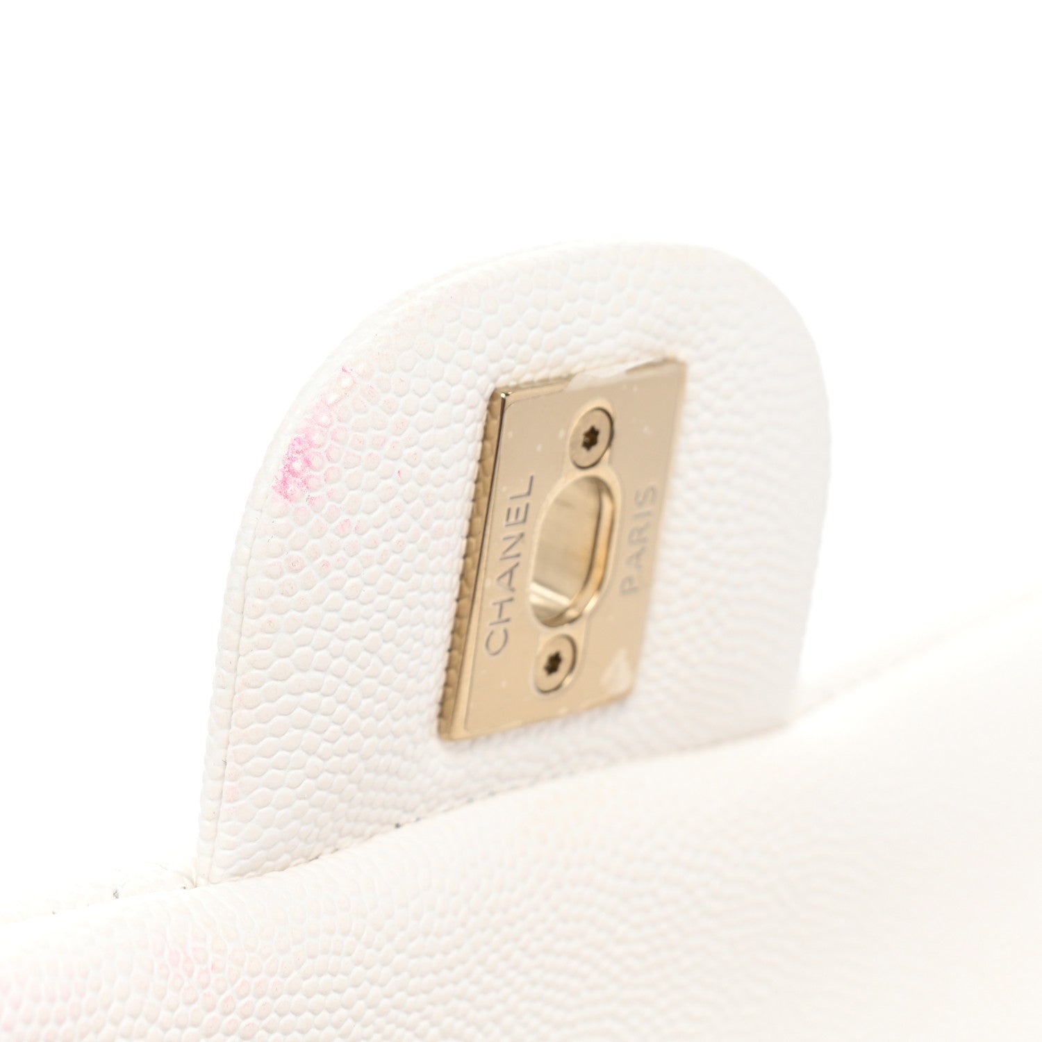 Chanel Caviar Quilted Medium Double Flap White 9 of 9