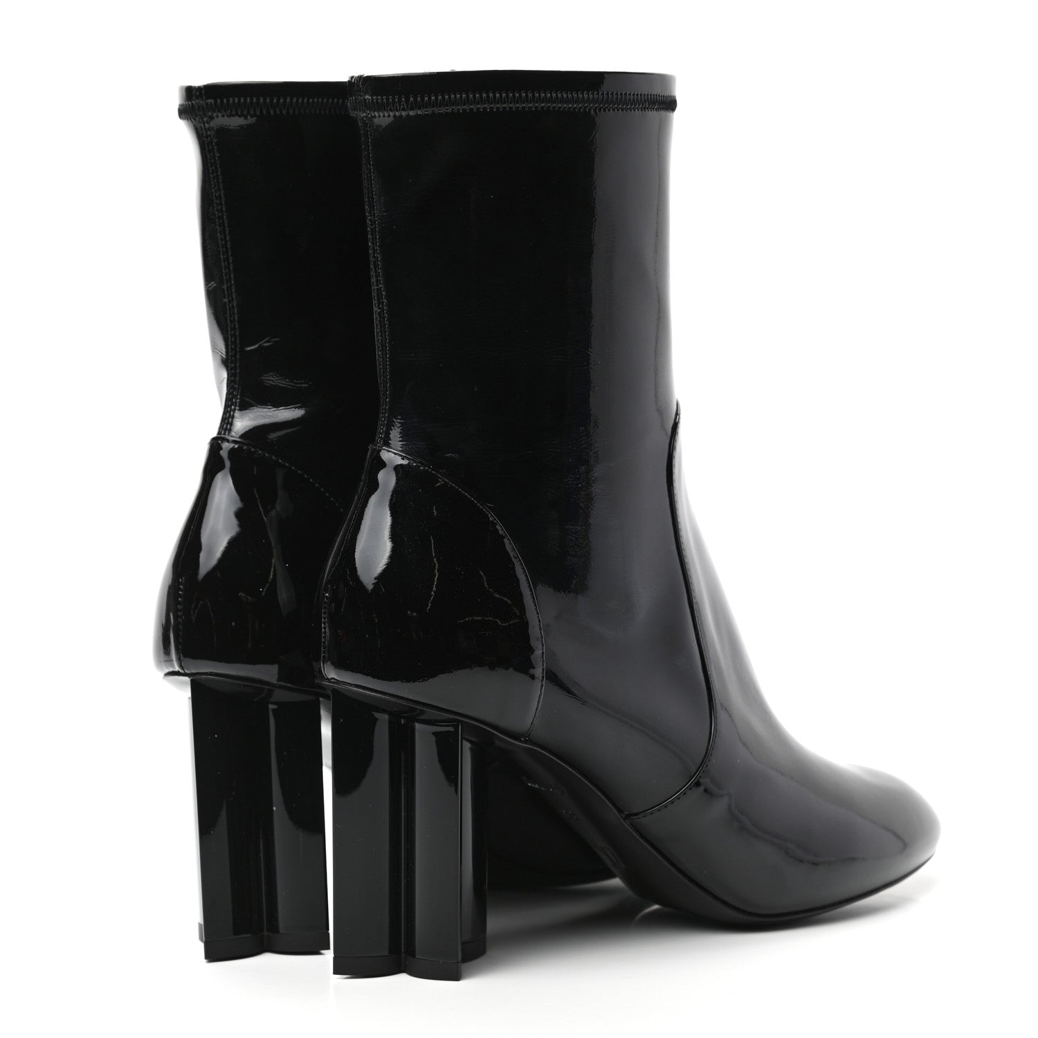 Louis Vuitton Patent Silhouette Ankle Boots 39 Black 4 of 7